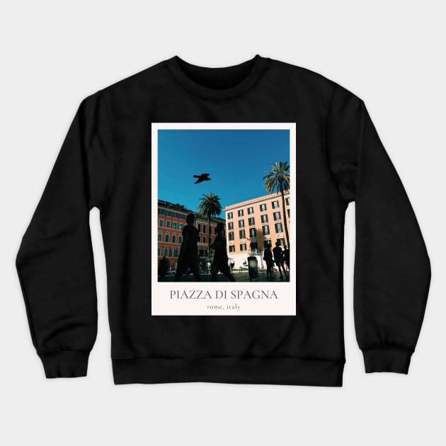 Piazza Di Spagna Polaroid Crewneck Sweatshirt by tessiaphoto